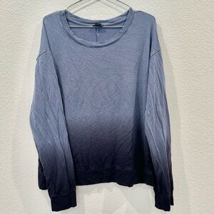 Splendid Gradient Blue Long Sleeve Shirt Size L/G Excellent Condition